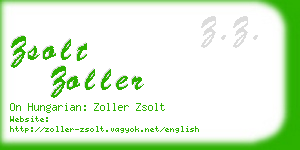 zsolt zoller business card